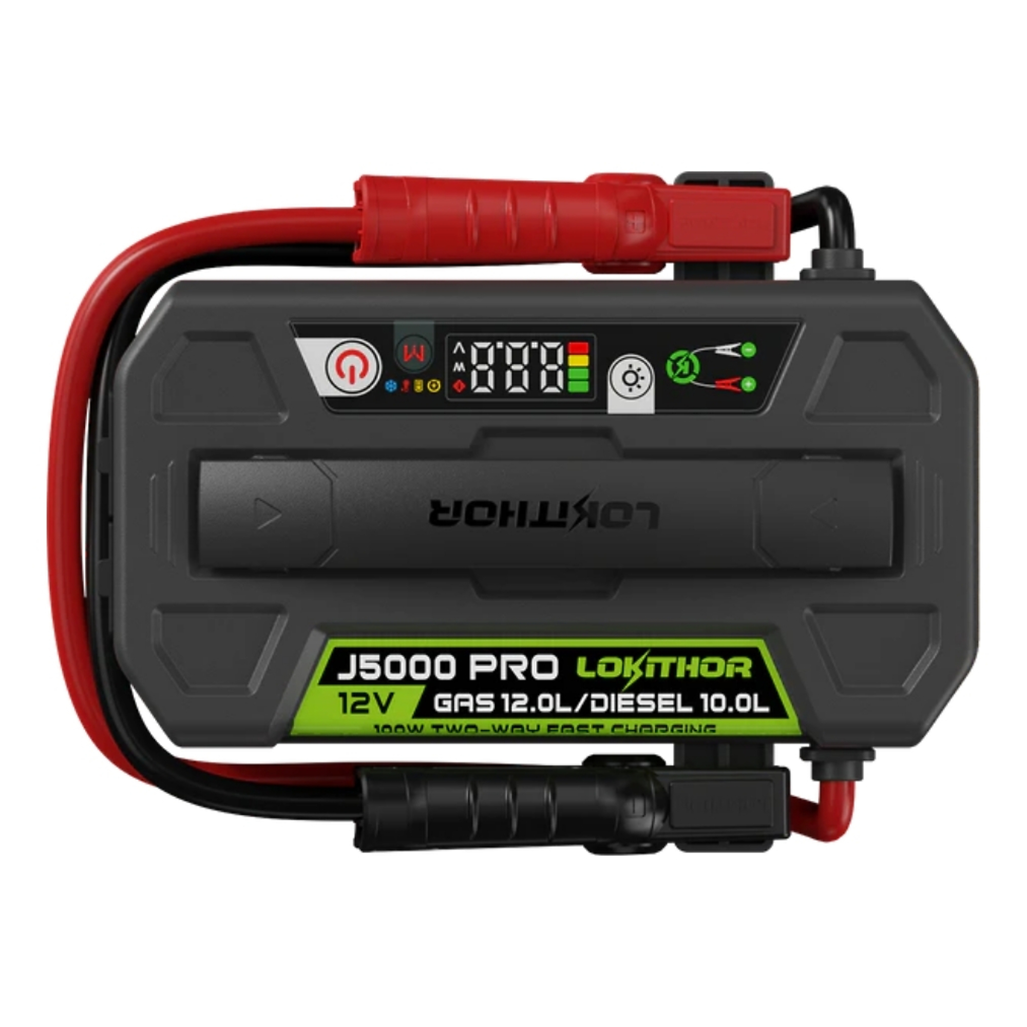 Lokithor 3-in-1 Jump Starter — 5000 Amps, Battery Bank, Flashlight, ConnectMax LiFePO4 Battery, Model# J5000 PRO
